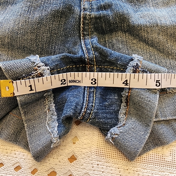 OG Justice Juniors Denim Shorts Size 8 Regular - Picture 6 of 6